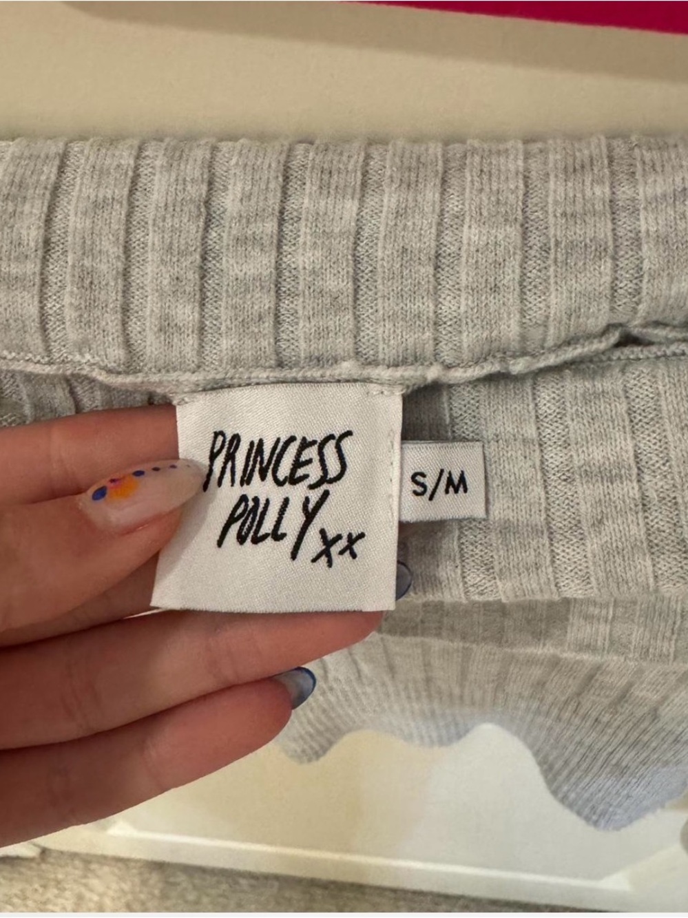 Princess Polly Off-Shoulder Ribbed Crop Sweater - Picture 3 of 3